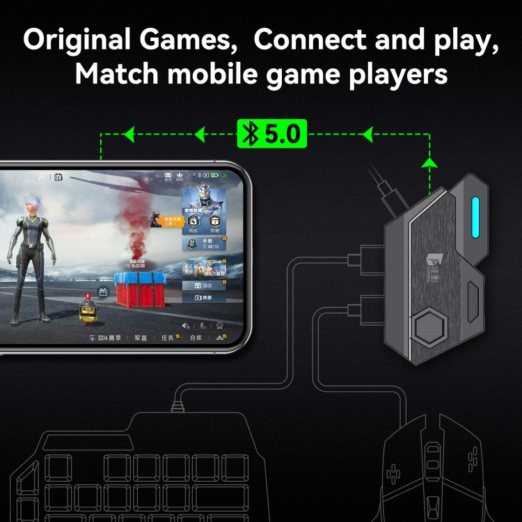 Gamwing Mix SE Bluetooth 5.0 Elite Mobile Controller Tastiera Mouse Convertitore
