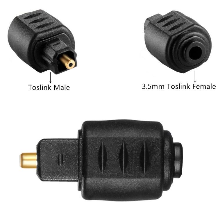 JUNSUNMAY Spina mini jack femmina ottica da 3,5 mm a connettore adattatore audio maschio Toslink digitale