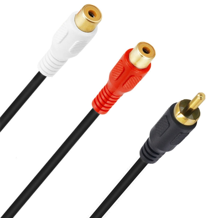 Connettore adattatore audio stereo RCA maschio a 2 RCA femmina JUNSUNMAY, lunghezza: 0,25 m, 0.25m