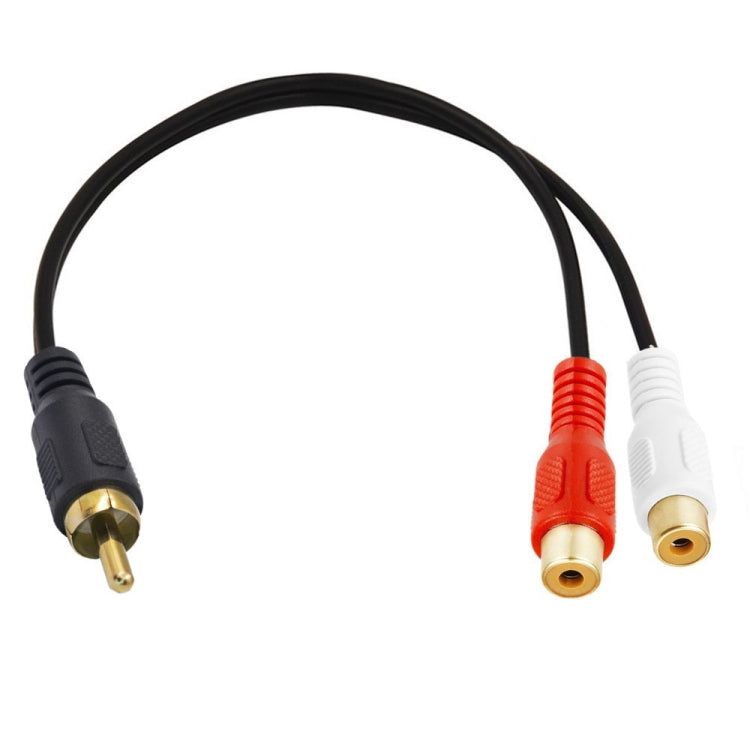 Connettore adattatore audio stereo RCA maschio a 2 RCA femmina JUNSUNMAY, lunghezza: 0,25 m, 0.25m