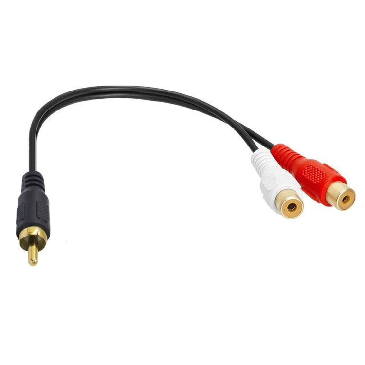 Connettore adattatore audio stereo RCA maschio a 2 RCA femmina JUNSUNMAY, lunghezza: 0,25 m, 0.25m