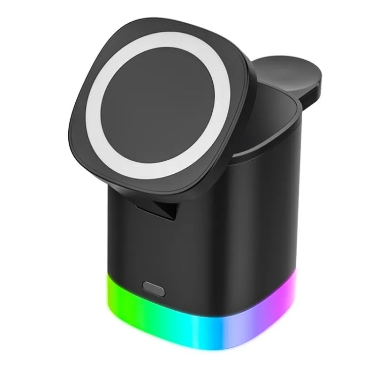Supporto di ricarica pieghevole per caricabatterie wireless magnetico Magsafe T15 3 in 1 per iPhone / iWatch / AirPods, T15