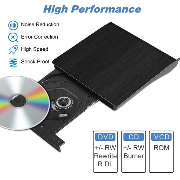BT638 Notebook Desktop esterno USB 3.0 Lettore CD portatile Masterizzatore per unità ottica CD-RW, BT638