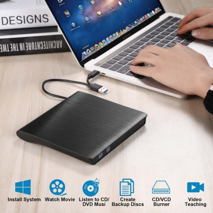 BT638 Notebook Desktop esterno USB 3.0 Lettore CD portatile Masterizzatore per unità ottica CD-RW, BT638