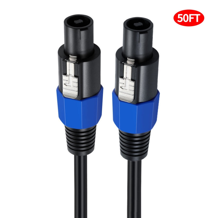 JUNSUNMAY Cavo adattatore per altoparlante audio Speakon maschio a maschio Speakon con chiusura a scatto, 6FT, 10FT, 25FT, 50FT