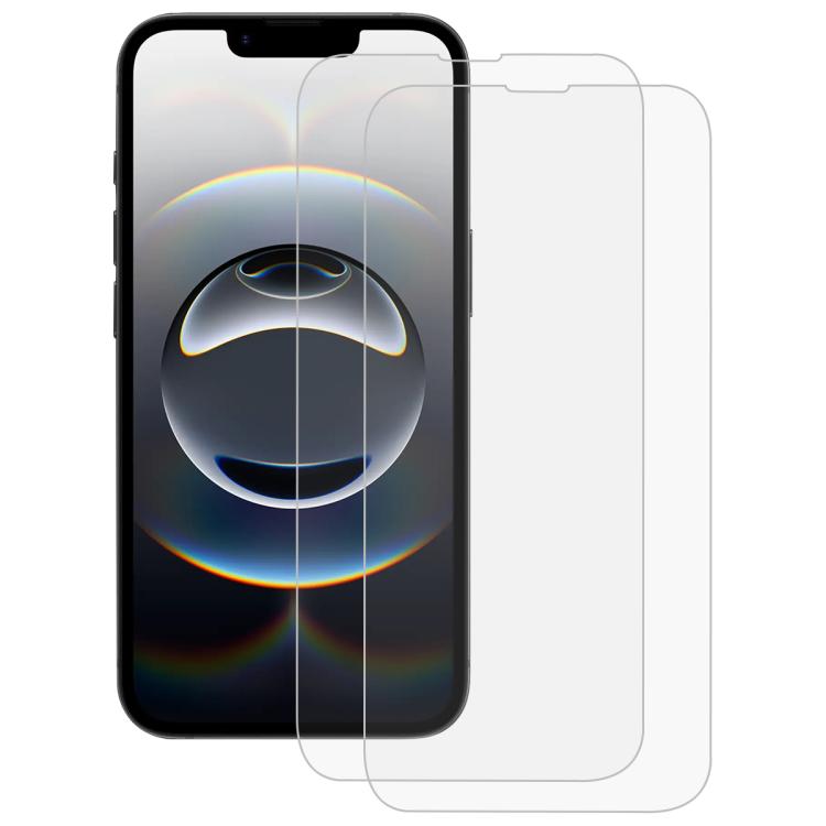 2 pezzi ENKAY 0.26mm 9H 2.5D Pellicola in vetro temperato ad alta alluminio-silicio, For iPhone 17e / 16e, For iPhone 16 Pro Max, For iPhone 16 Pro, For iPhone 16 Plus, For iPhone 16, For iPhone 15 Pro Max, For iPhone 15 Pro, For iPhone 15 Plus