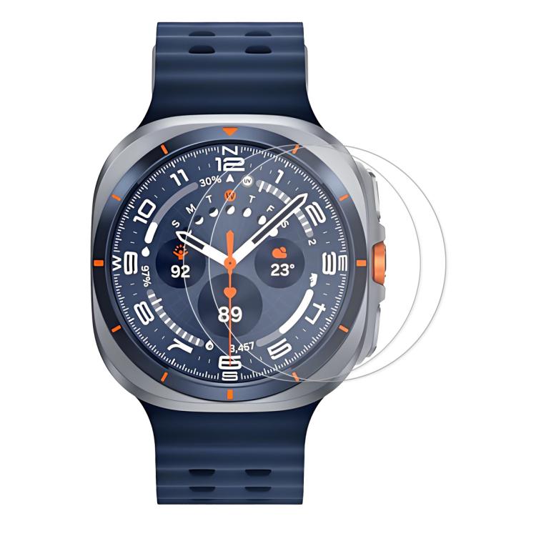 2pz ENKAY 0.2mm 9H Pellicola proteggi schermo in vetro temperato per orologio, For Samsung Galaxy Watch Ultra 47mm / Ultra 2025, For Samsung Galaxy Watch8 44mm, For Samsung Galaxy Watch8 40mm, For Samsung Galaxy Watch6 Classic / Ultra 47mm