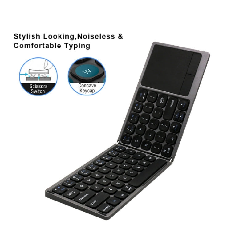 FK328T Telefono cellulare Tablet Laptop Tastiera wireless Bluetooth Tastiera portatile ripiegabile in 3, FK328T