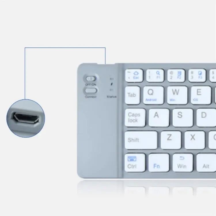 Tastiera Bluetooth BT18 Tastiera wireless pieghevole magnetica per telefoni cellulari Tablet Computer
