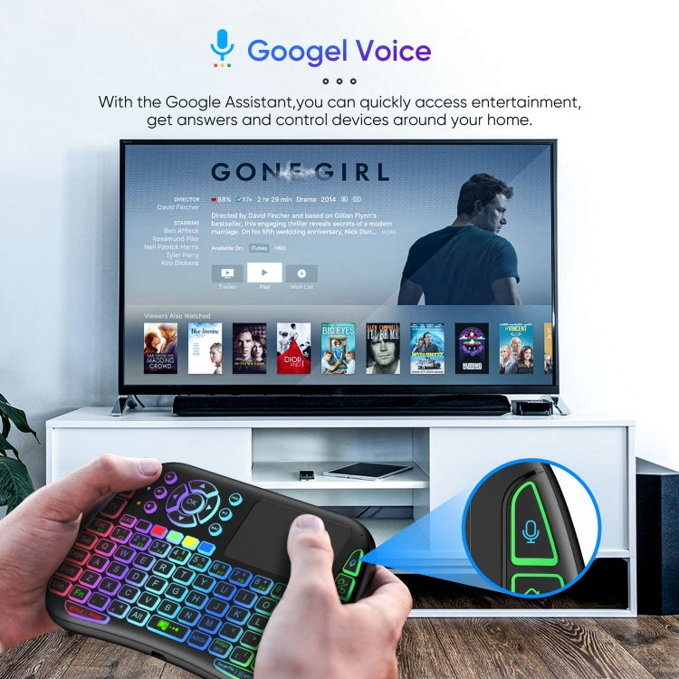 M9 Mini tastiera wireless telecomando mouse tastiera combinata supporto touchpad vocale