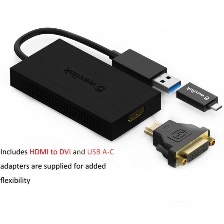 Adattatore display portatile da USB 3.0-USB-C a HDMI Wavlink UG7601HC
