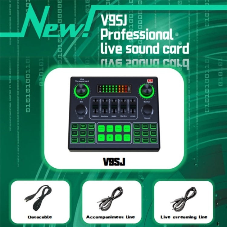 Mixer audio esterno con scheda audio live multifunzionale V9SJ