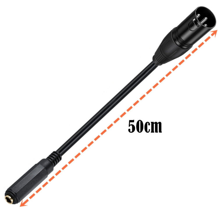 Cavo di collegamento amplificatore audio altoparlante JUNSUNMAY, lunghezza: 50 cm, 6.35mm Female to XLR Male, 6.35mm Female to XLR Female