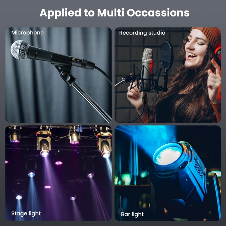 Cavo audio JUNSUNMAY XLR maschio a femmina Cavo audio a 3 pin Cavo schermato bilanciato, 0.5m, 1m, 1.5m, 2m, 3m, 5m, 10m, 15m, 20m