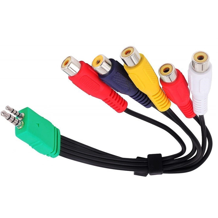 JUNSUNMAY Cavo AV da 0,3 m 3,5 mm + 2,5 mm maschio a 5 x RCA femmina per TV Samsung BN39-01154W, 30cm 3.5+2.5 to 5RCA