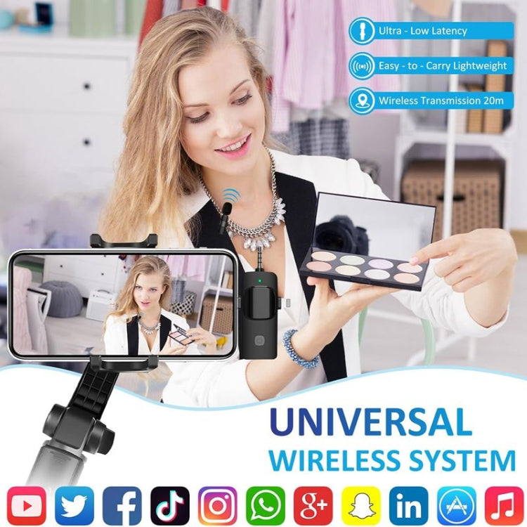 Microfoni Lavalier wireless per iPhone/Android, 2 in 1, 3 in 1