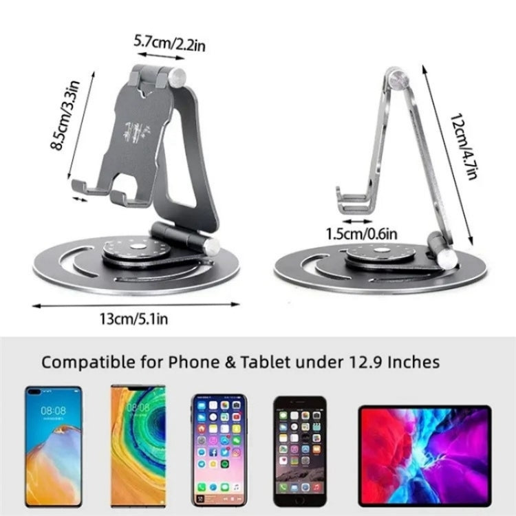 Supporto per tablet telefono desktop pieghevole portatile G60 con rotazione a 360 gradi, G60