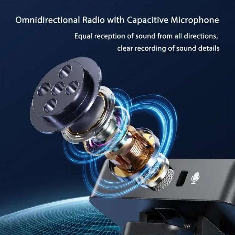 SX39 Per iPhone Microfono wireless lavalier con riduzione del rumore con doppio trasmettitore + ricevitore, For iPhone
