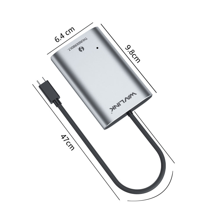 WAVLINK WL-UTA02H Convertitore extender multi-schermo Adattatore da Thunderbolt 3 a doppio HDMI, WL-UTA02H