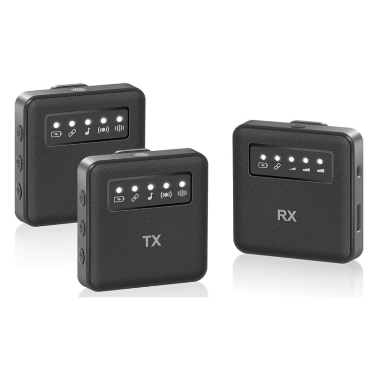 Microfono wireless lavalier USB per iPhone, iPad, Android e fotocamere, 1 To 1, 1 To 2