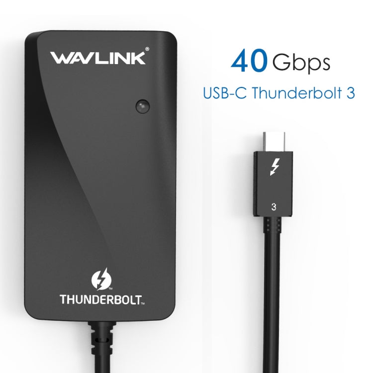 WAVLINK WL-UTA01H Adattatore splitter extender multischermo da Thunderbolt 3 a doppio HDMI Type-C, WL-UTA01H