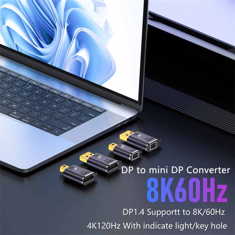 Adattatore DP 1.4 a Mini DP Trasmissione video HD 8K 60Hz espandibile, DP1.4 male to mini DP female, DP1.4 male to DP 1.4 female, mini DP male to mini DP female, mini DP male to DP 1.4 female