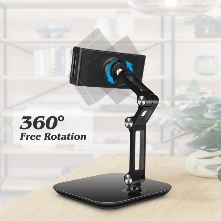 NS-06B Supporto per telefono tablet da tavolo pieghevole, girevole a 360 gradi, NS-06B