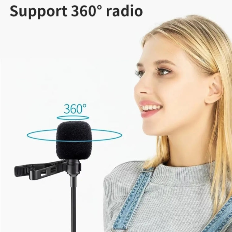 JMARY MC-R1 Telefono Laptop Registrazione Intervista Lavalier Mic Mini microfono da 3,5 mm
