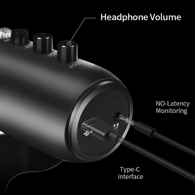 Microfono a condensatore da tavolo USB JMARY MC-PW8, MC-PW8