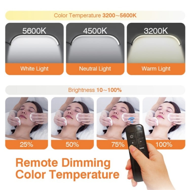 HD-G63X Lampada da terra a LED con oscuramento remoto Lampada lunare per manicure e ciglia, US Plug, UK Plug, EU Plug, AU Plug