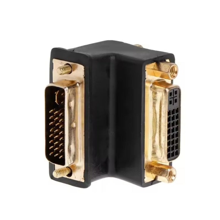 Adattatore di estensione DVI 24+5 DVI-I digitale dual link maschio-femmina ad angolo retto da 90 gradi per monitor LCD HDTV
