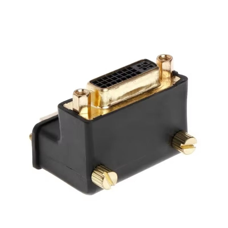 Adattatore di estensione DVI 24+5 DVI-I digitale dual link maschio-femmina ad angolo retto da 90 gradi per monitor LCD HDTV