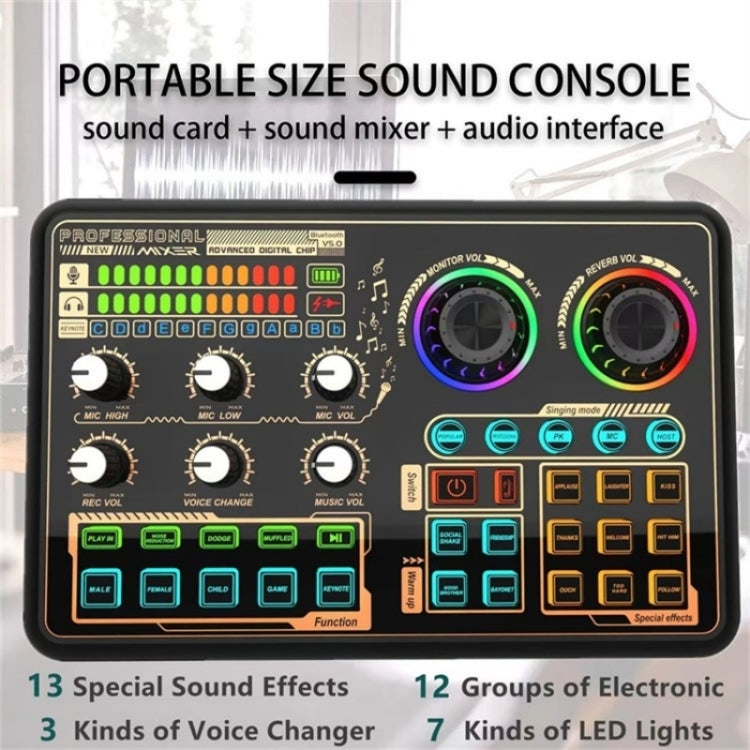 Mixer audio professionale con scheda audio live multifunzionale SK600, SK600