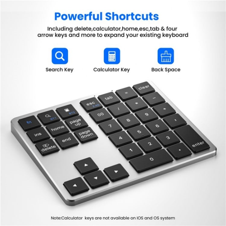 K-35 Tastiera per computer portatile Accessori per tablet a 35 tasti Tastiera Bluetooth