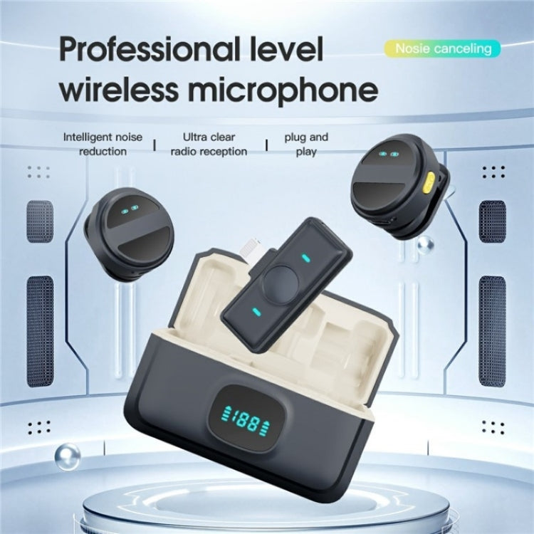 Microfono wireless lavalier con riduzione intelligente del rumore SX21 a 8 pin con porta 2.4G, 8 Pin Port