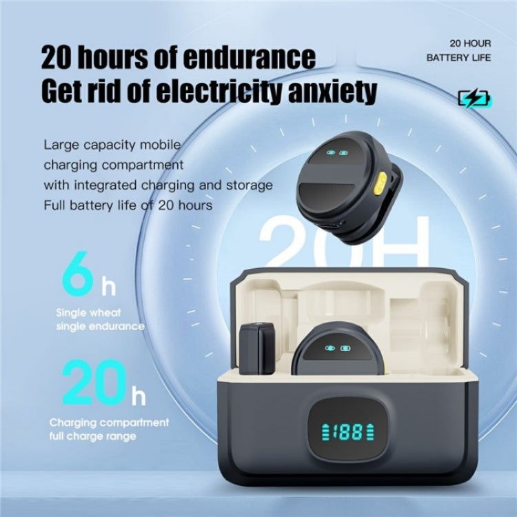 Microfono wireless lavalier con riduzione intelligente del rumore SX21 a 8 pin con porta 2.4G, 8 Pin Port