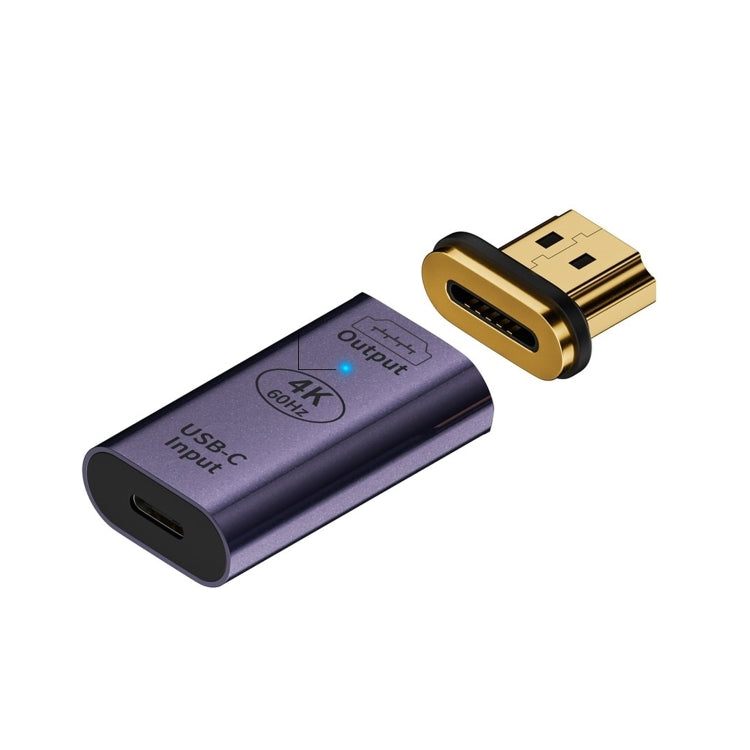 Adattatore convertitore da tipo C femmina a HDMI 2.0 maschio Spina magnetica HD 4K 60Hz