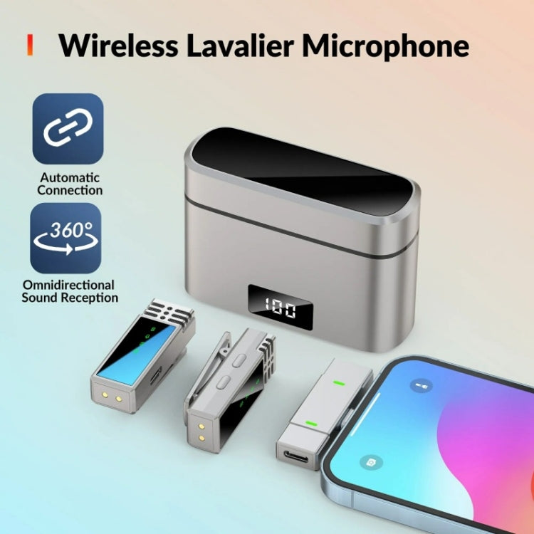 JMARY MW-15 per iPhone/iPad Microfono wireless lavalier 2.4G, 8 Pin Port