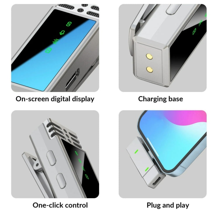 Microfono wireless lavalier 2.4G con porta USB-C/Type-C JMARY MW-15, Type-C Port