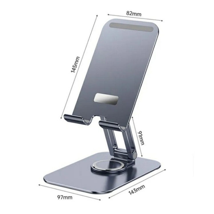 Supporto per telefono da tavolo in lega di alluminio con supporto girevole per tablet cellulare JMARY MK-61, MK61