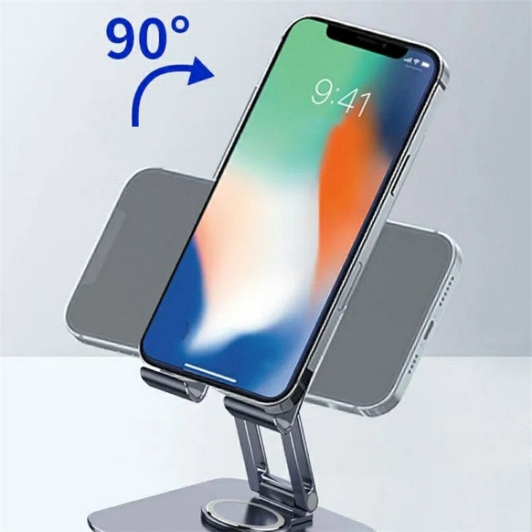Supporto per telefono da tavolo in lega di alluminio con supporto girevole per tablet cellulare JMARY MK-61, MK61