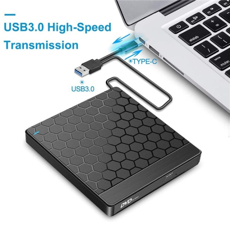 042 Modello di calcio USB3.0 / Tipo-C Computer portatile Unità ottica esterna Masterizzatore DVD Masterizzatore, 042