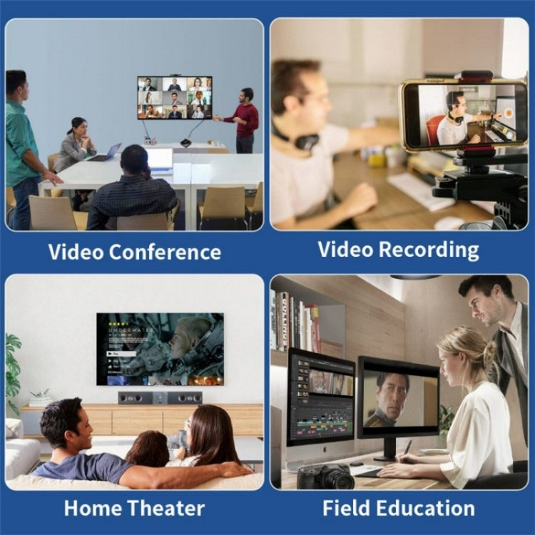 C30 per giochi in streaming live Scheda di acquisizione video HD da USB maschio a HDMI femmina in lega di alluminio, C30
