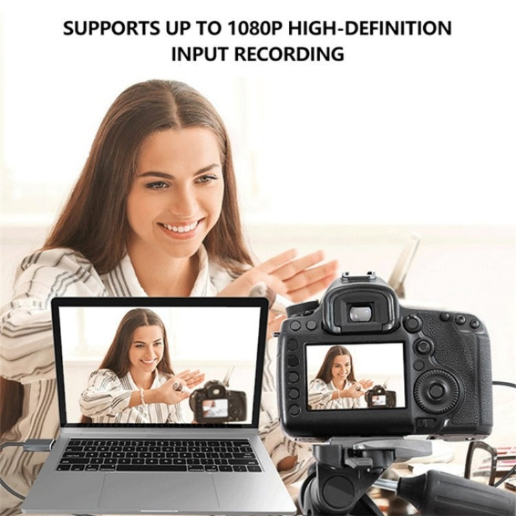 C30 per giochi in streaming live Scheda di acquisizione video HD da USB maschio a HDMI femmina in lega di alluminio, C30
