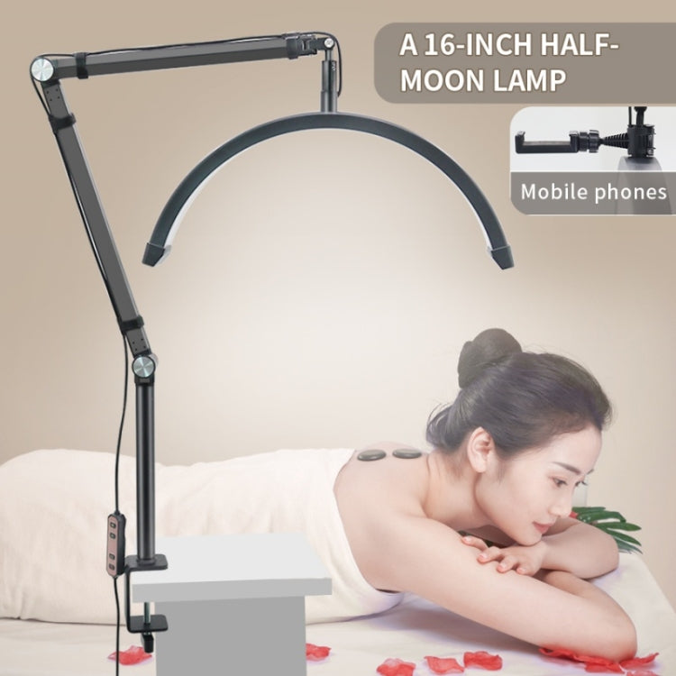Lampada tecnologica per ciglia a mezza luna con luminosità regolabile HD-M3X Pro da 16 pollici, US Plug, EU Plug, UK Plug, AU Plug