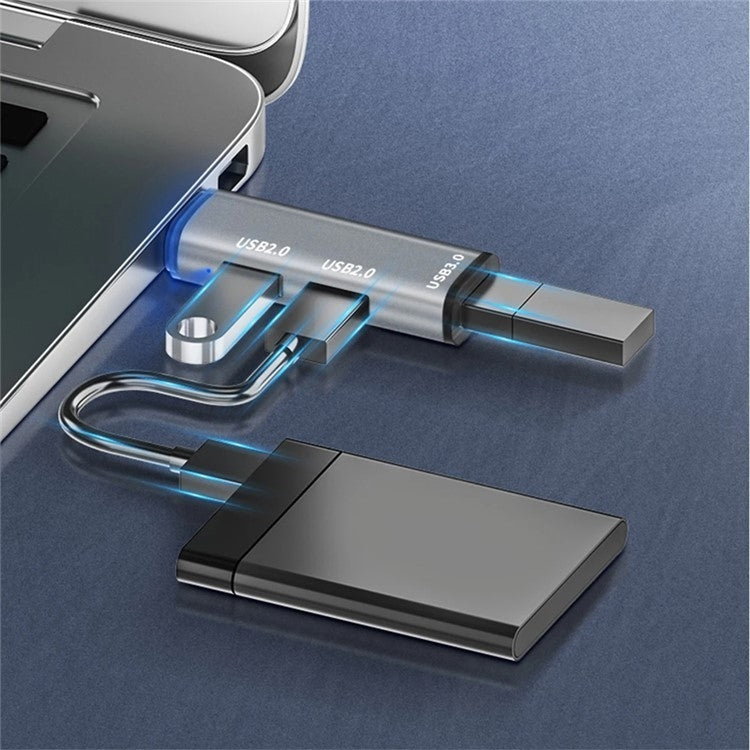 ADS-302A 3 in 1 USB a USB 3.0 / 2.0 Hub Stazione di Espansione Adattatore USB