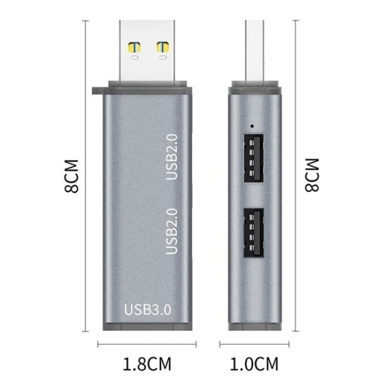 ADS-302A 3 in 1 USB a USB 3.0 / 2.0 Hub Stazione di Espansione Adattatore USB