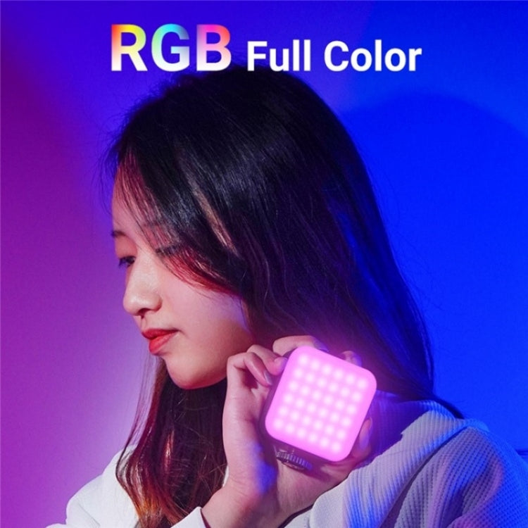 D02 Lampada video RGB tascabile ad assorbimento magnetico Mini LED Luce di riempimento per trasmissione in diretta, D02