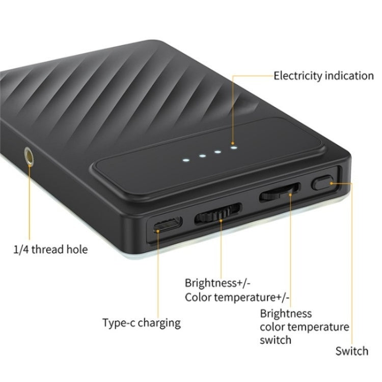 V16SE per telefono cellulare / tablet / laptop Tre modalità di luce Clip-On Pocket Mini Fill Light, V16SE