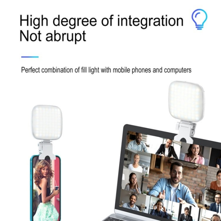 V15 Mini Clip-On Portatile LED Riempimento Luce Telefono Laptop Video Conferenza Live Streaming Lampada Riempimento, V15